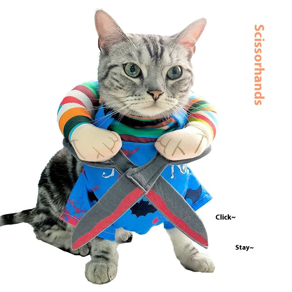 Purr-sessed Doll Halloween Cat Costume