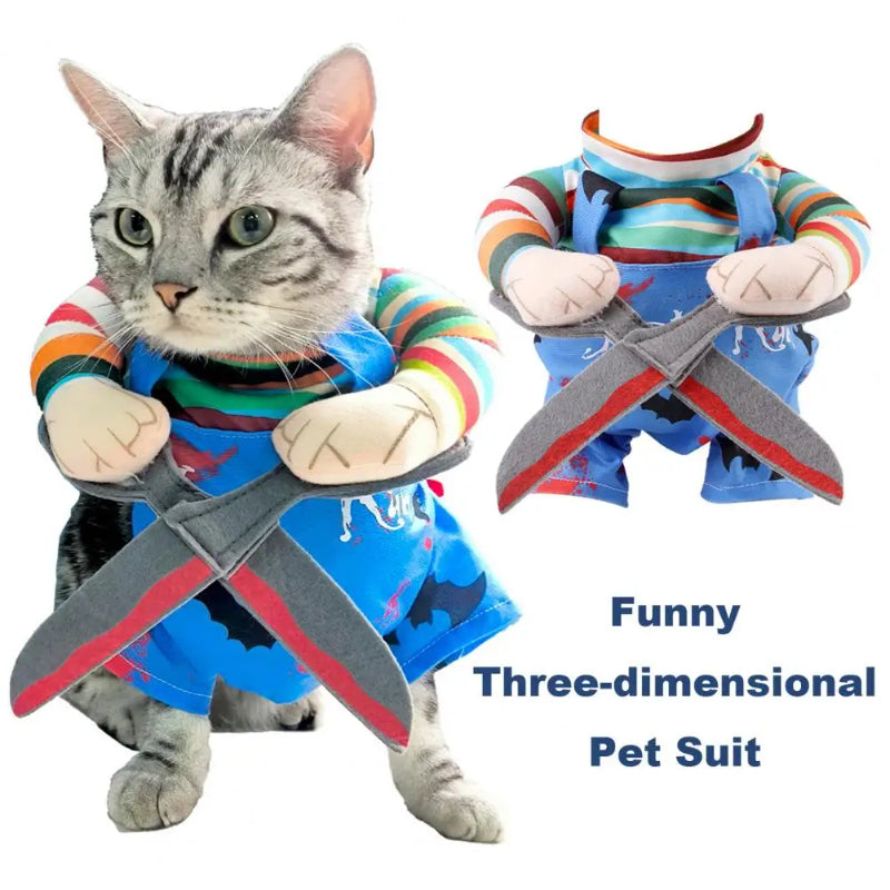 Purr-sessed Doll Halloween Cat Costume